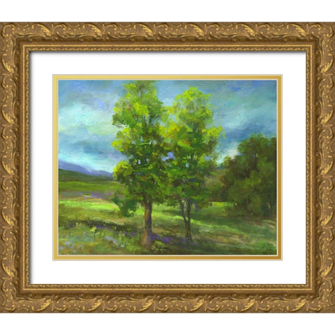 Two Sisters Gold Ornate Wood Framed Art Print with Double Matting by Finch, Sheila