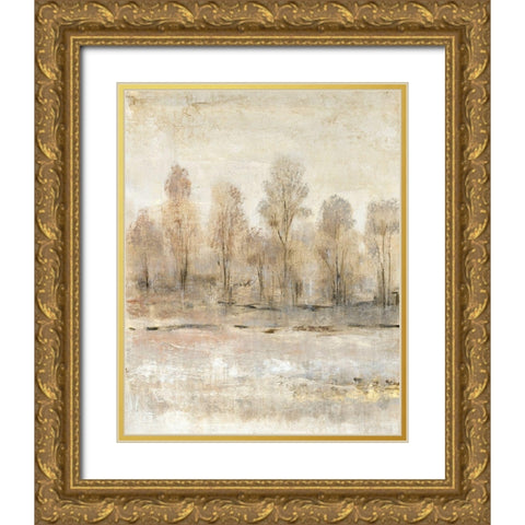 Peaceful Forest I Gold Ornate Wood Framed Art Print with Double Matting by OToole, Tim