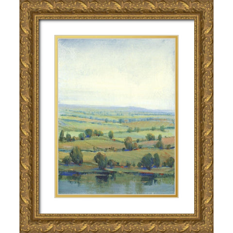 Paradise Valley II Gold Ornate Wood Framed Art Print with Double Matting by OToole, Tim