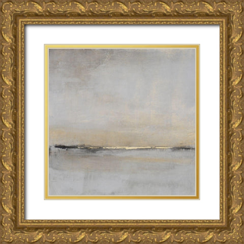 Horizontal Flow II Gold Ornate Wood Framed Art Print with Double Matting by OToole, Tim