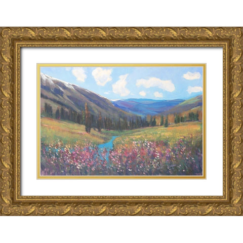 Mountain Pass II Gold Ornate Wood Framed Art Print with Double Matting by OToole, Tim