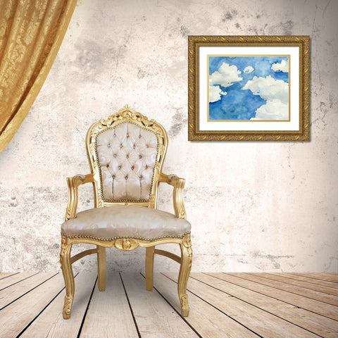 California Sky II Gold Ornate Wood Framed Art Print with Double Matting by Caroline, Emma