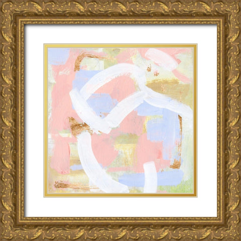 Champagne Blush I Gold Ornate Wood Framed Art Print with Double Matting by Wang, Melissa