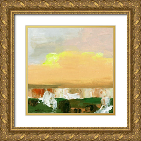 Wetland Sunrise I Gold Ornate Wood Framed Art Print with Double Matting by Wang, Melissa