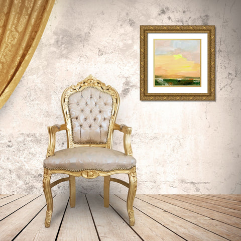 Wetland Sunrise II Gold Ornate Wood Framed Art Print with Double Matting by Wang, Melissa