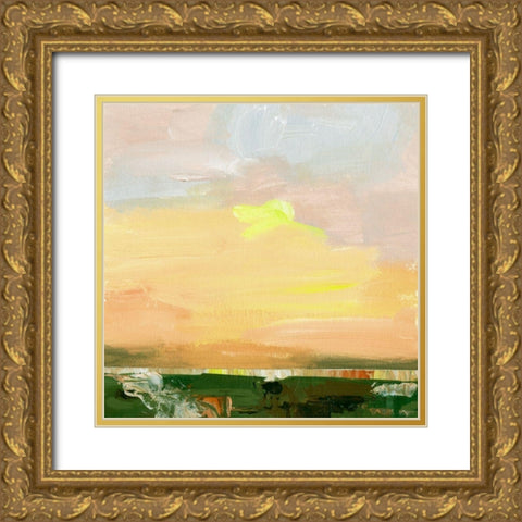 Wetland Sunrise II Gold Ornate Wood Framed Art Print with Double Matting by Wang, Melissa