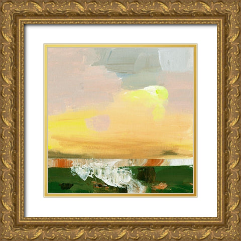 Wetland Sunrise III Gold Ornate Wood Framed Art Print with Double Matting by Wang, Melissa