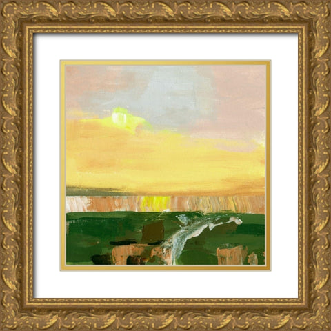 Wetland Sunrise IV Gold Ornate Wood Framed Art Print with Double Matting by Wang, Melissa