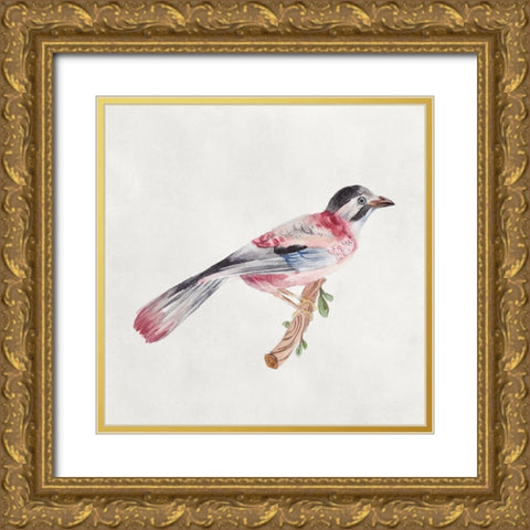 Bird Sketch I Gold Ornate Wood Framed Art Print with Double Matting by Wang, Melissa