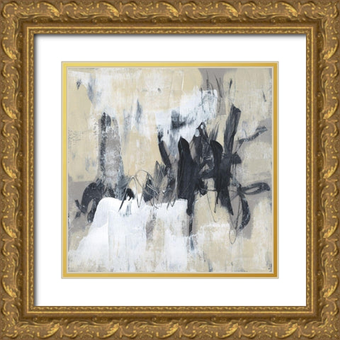 Neutral Exercise II Gold Ornate Wood Framed Art Print with Double Matting by Goldberger, Jennifer