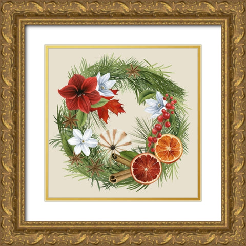 Harvest Spice I Gold Ornate Wood Framed Art Print with Double Matting by Popp, Grace