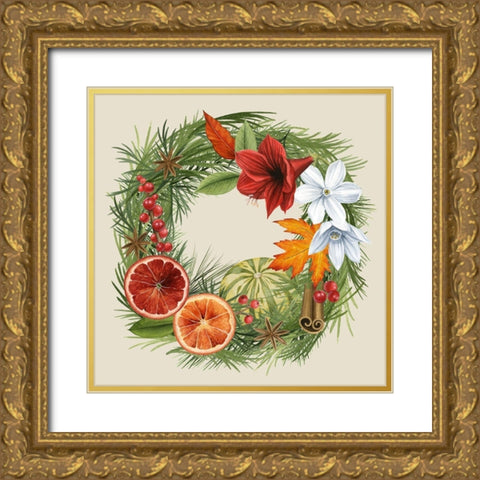 Harvest Spice II Gold Ornate Wood Framed Art Print with Double Matting by Popp, Grace