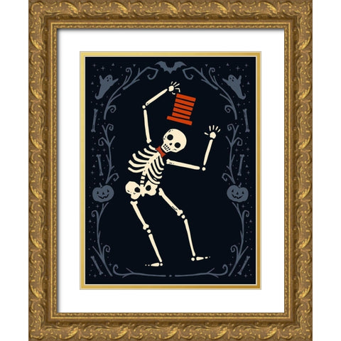 Skeleton Crew I Gold Ornate Wood Framed Art Print with Double Matting by Barnes, Victoria