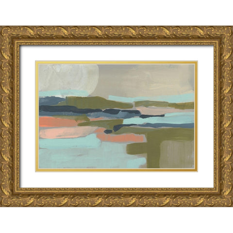 Pastel Plane II Gold Ornate Wood Framed Art Print with Double Matting by Goldberger, Jennifer