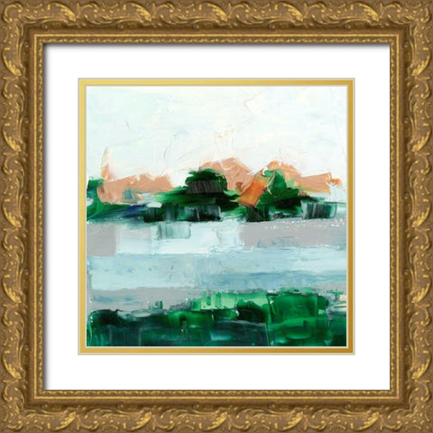 Sienna Sunset II Gold Ornate Wood Framed Art Print with Double Matting by Harper, Ethan