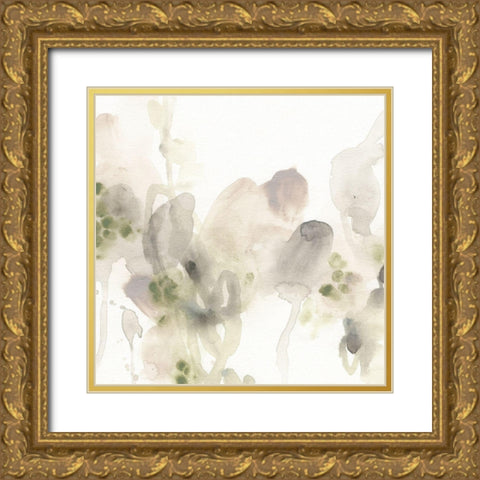 Verdigris System I Gold Ornate Wood Framed Art Print with Double Matting by Vess, June Erica