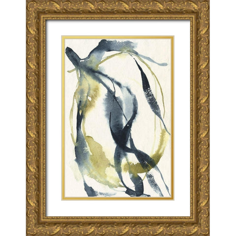 Unwinding II Gold Ornate Wood Framed Art Print with Double Matting by Goldberger, Jennifer