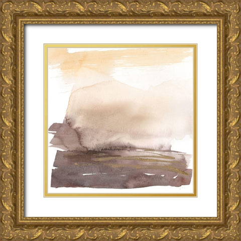 Plum Horizon I Gold Ornate Wood Framed Art Print with Double Matting by Goldberger, Jennifer