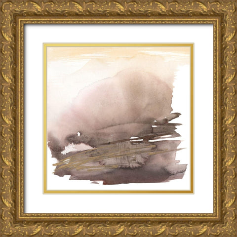 Plum Horizon II Gold Ornate Wood Framed Art Print with Double Matting by Goldberger, Jennifer