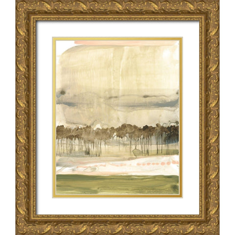 Umber Canopy I Gold Ornate Wood Framed Art Print with Double Matting by Goldberger, Jennifer