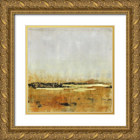 Gold Horizon II Gold Ornate Wood Framed Art Print with Double Matting by OToole, Tim