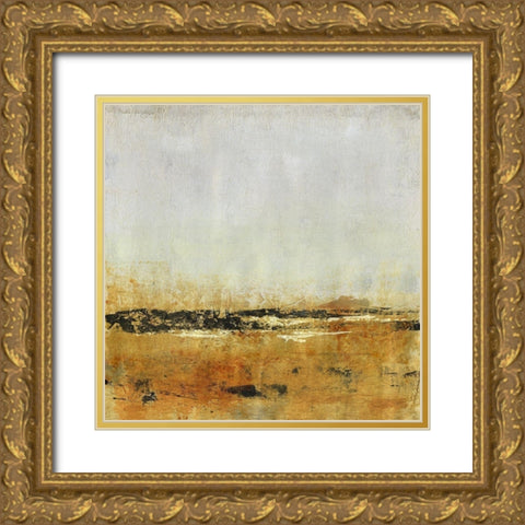 Gold Horizon II Gold Ornate Wood Framed Art Print with Double Matting by OToole, Tim