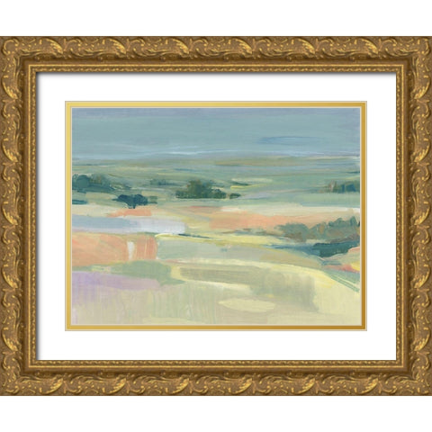 Soft Terrain II Gold Ornate Wood Framed Art Print with Double Matting by OToole, Tim