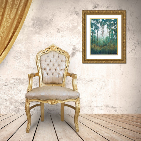 Glow in the Forest I Gold Ornate Wood Framed Art Print with Double Matting by OToole, Tim