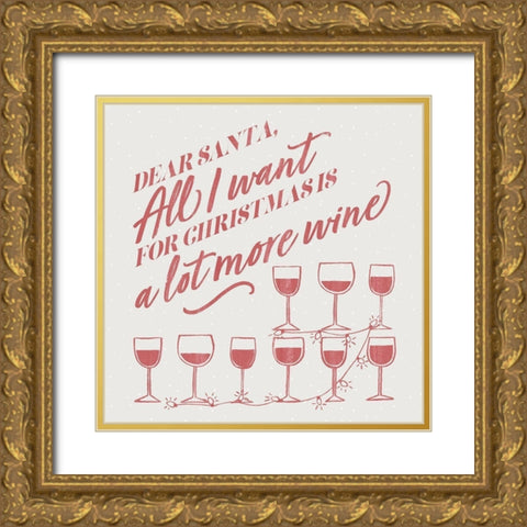 Holiday Party II Gold Ornate Wood Framed Art Print with Double Matting by Popp, Grace