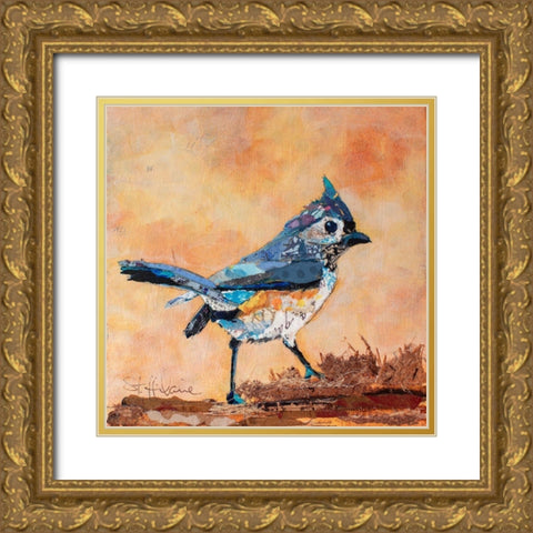 Tufted Titmouse Gold Ornate Wood Framed Art Print with Double Matting by St. Hilaire, Elizabeth