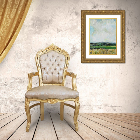 Mount Jeez Overlook I Gold Ornate Wood Framed Art Print with Double Matting by Evelia Designs