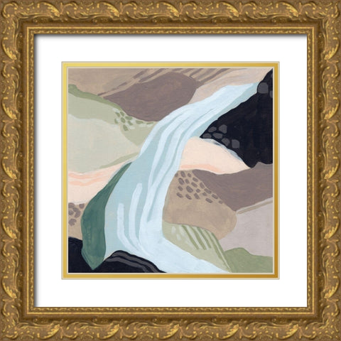 River Bow II Gold Ornate Wood Framed Art Print with Double Matting by Vess, June Erica