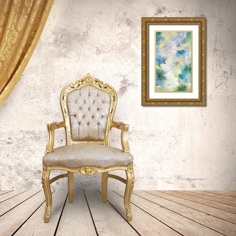 Springtime Rhythms I Gold Ornate Wood Framed Art Print with Double Matting by Riger, Sue