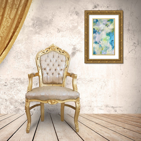 Springtime Rhythms II Gold Ornate Wood Framed Art Print with Double Matting by Riger, Sue