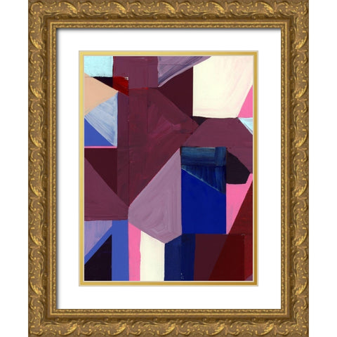 Royals I Gold Ornate Wood Framed Art Print with Double Matting by Cartissi