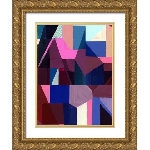 Royals III Gold Ornate Wood Framed Art Print with Double Matting by Cartissi