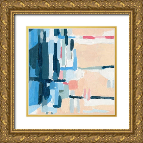 Summer Abstraction III Gold Ornate Wood Framed Art Print with Double Matting by Caroline, Emma