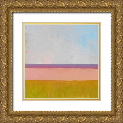 Beyond the Fields I Gold Ornate Wood Framed Art Print with Double Matting by Young, Carol