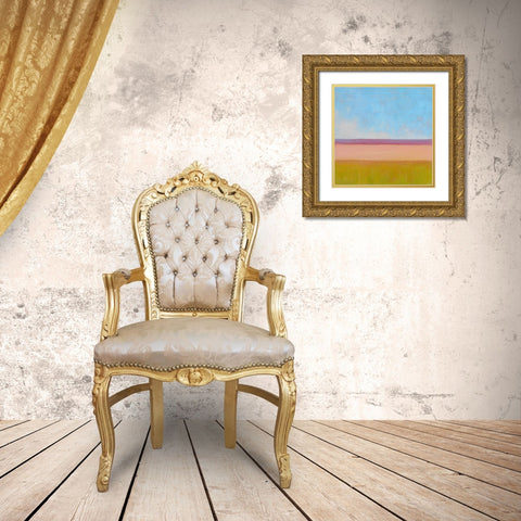 Beyond the Fields II Gold Ornate Wood Framed Art Print with Double Matting by Young, Carol