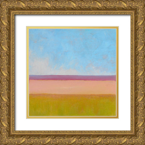 Beyond the Fields II Gold Ornate Wood Framed Art Print with Double Matting by Young, Carol