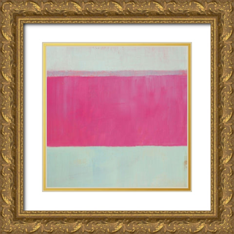 Raspberry Mint II Gold Ornate Wood Framed Art Print with Double Matting by Young, Carol