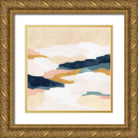 Dusk Plains II Gold Ornate Wood Framed Art Print with Double Matting by Vess, June Erica