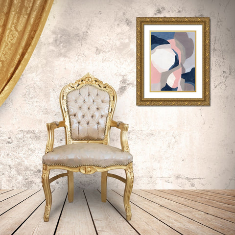 Intertwined Tones II Gold Ornate Wood Framed Art Print with Double Matting by Vess, June Erica