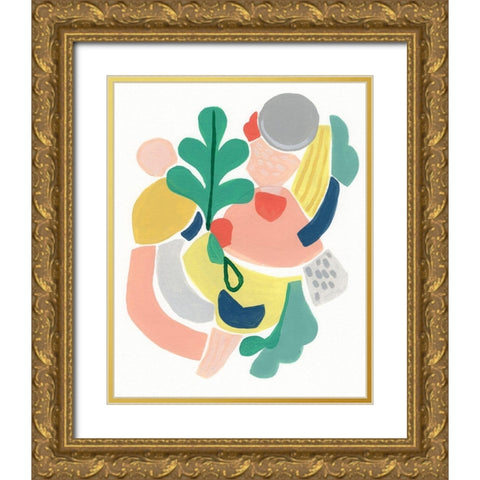 Scene Shift I Gold Ornate Wood Framed Art Print with Double Matting by Vess, June Erica