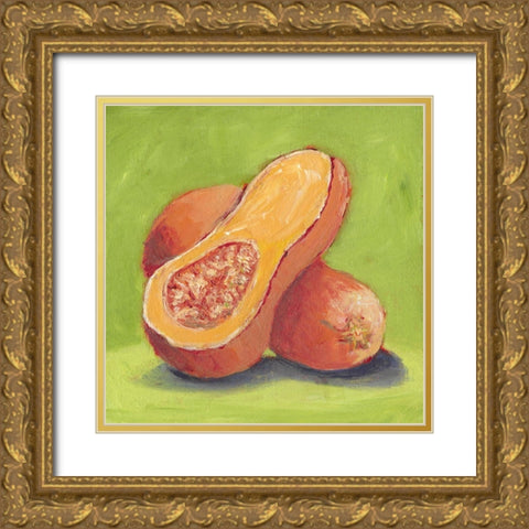 Butternut Gold Ornate Wood Framed Art Print with Double Matting by Young, Carol