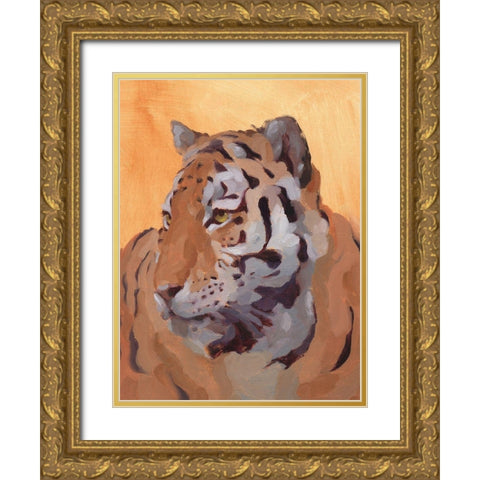 Lord of the Jungle II Gold Ornate Wood Framed Art Print with Double Matting by Green, Jacob