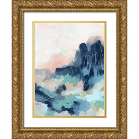 Sunset Surf II Gold Ornate Wood Framed Art Print with Double Matting by Vess, June Erica