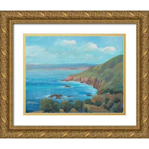 Rocky Coastline I Gold Ornate Wood Framed Art Print with Double Matting by OToole, Tim