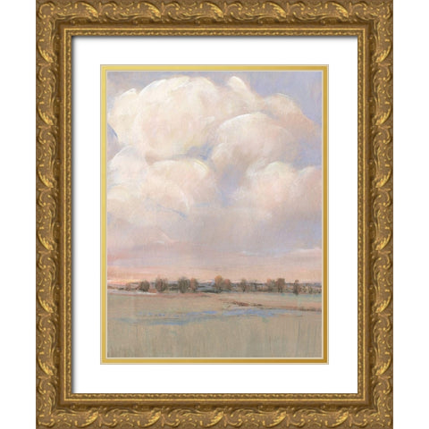 Billowing Clouds I Gold Ornate Wood Framed Art Print with Double Matting by OToole, Tim