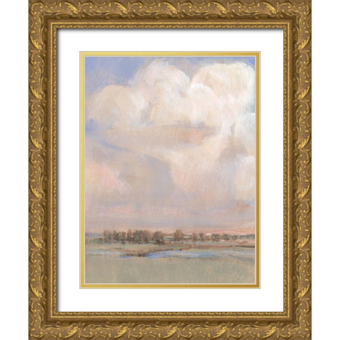 Billowing Clouds II Gold Ornate Wood Framed Art Print with Double Matting by OToole, Tim